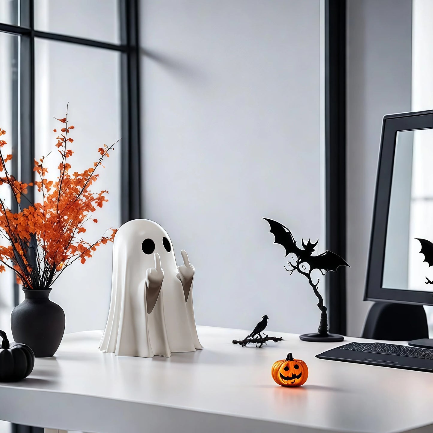 Cheeky Ghost Figurine Halloween Desk & Table Décor