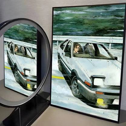 80s Initial D AE86 Posters