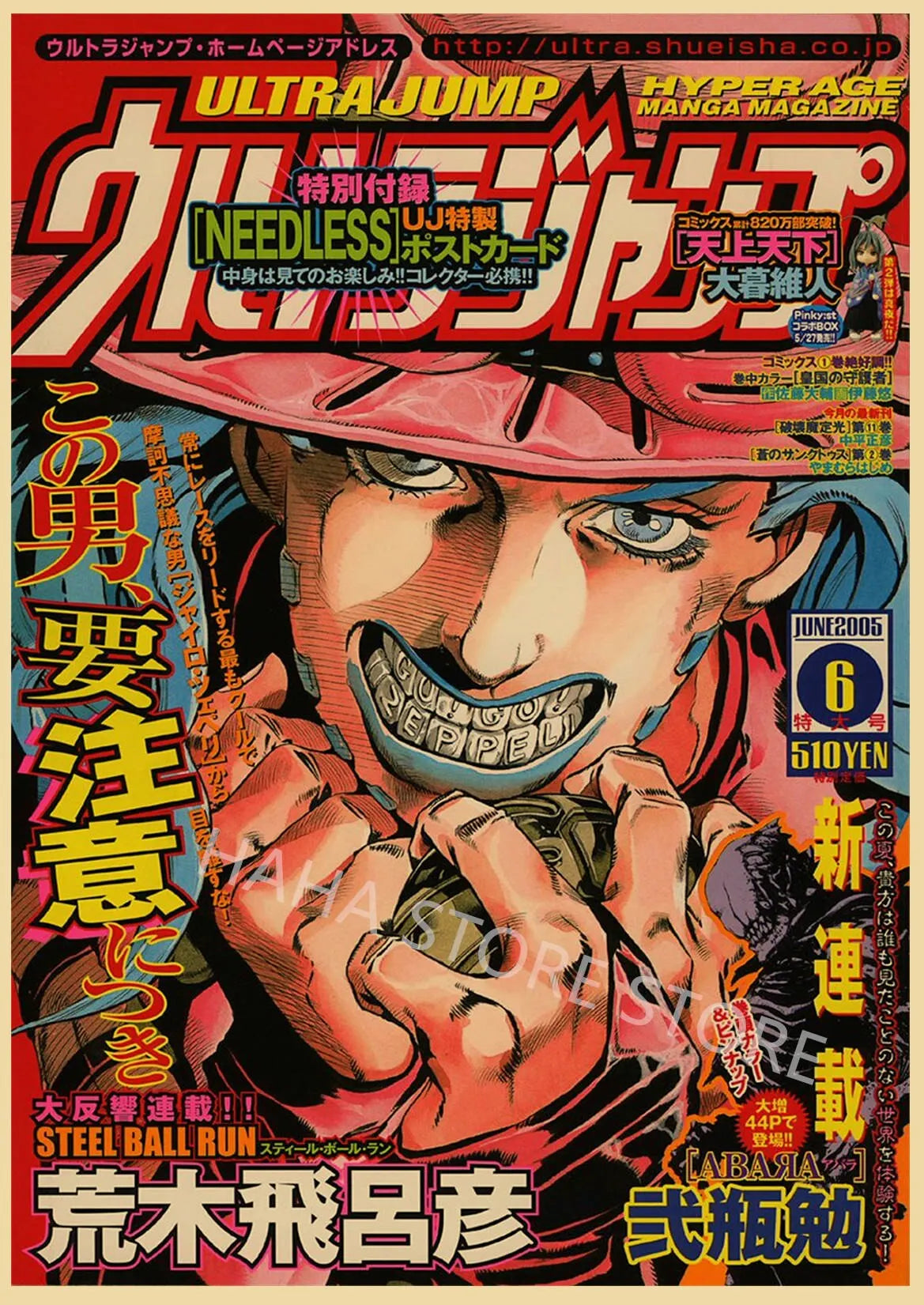 JoJos Bizarre Adventure Retro Anime Poster