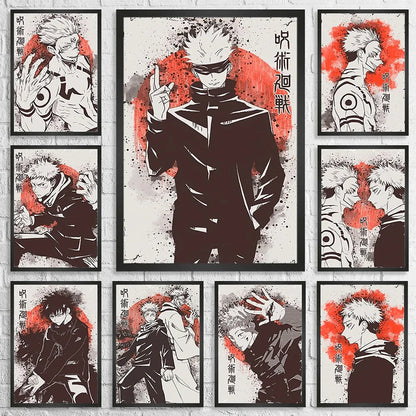 Retro Jujutsu Kaisen Poster
