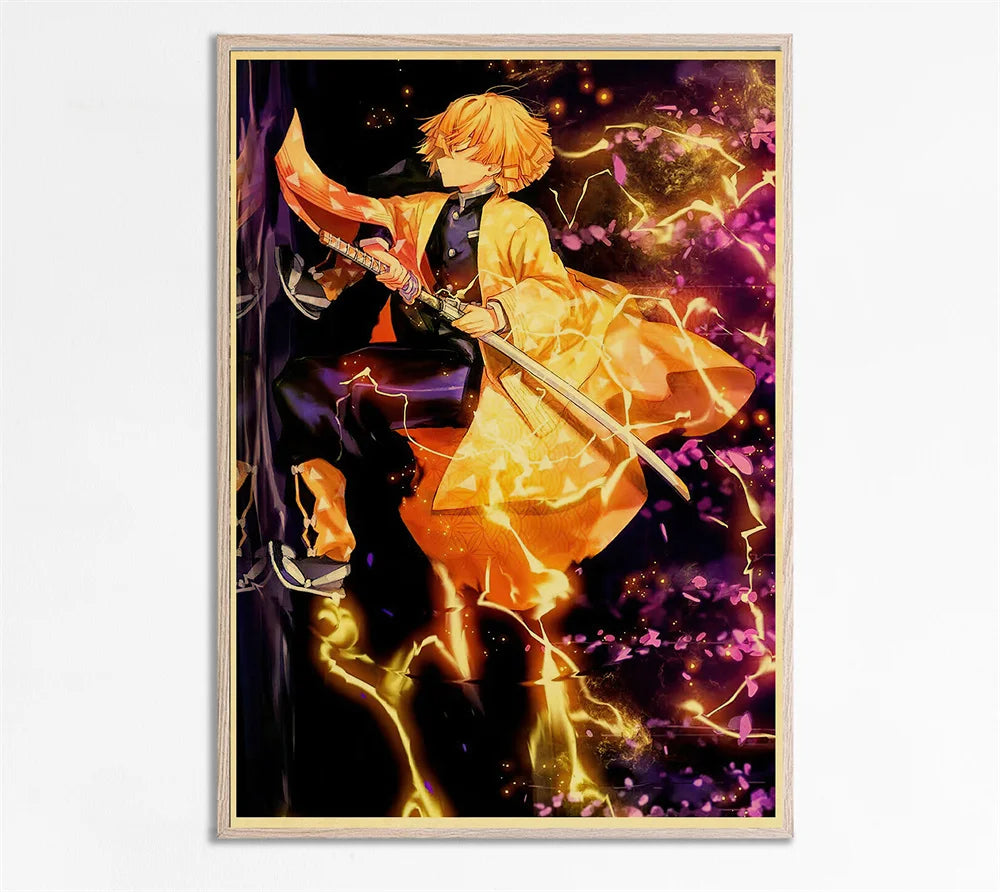 Demon Slayer Retro Posters