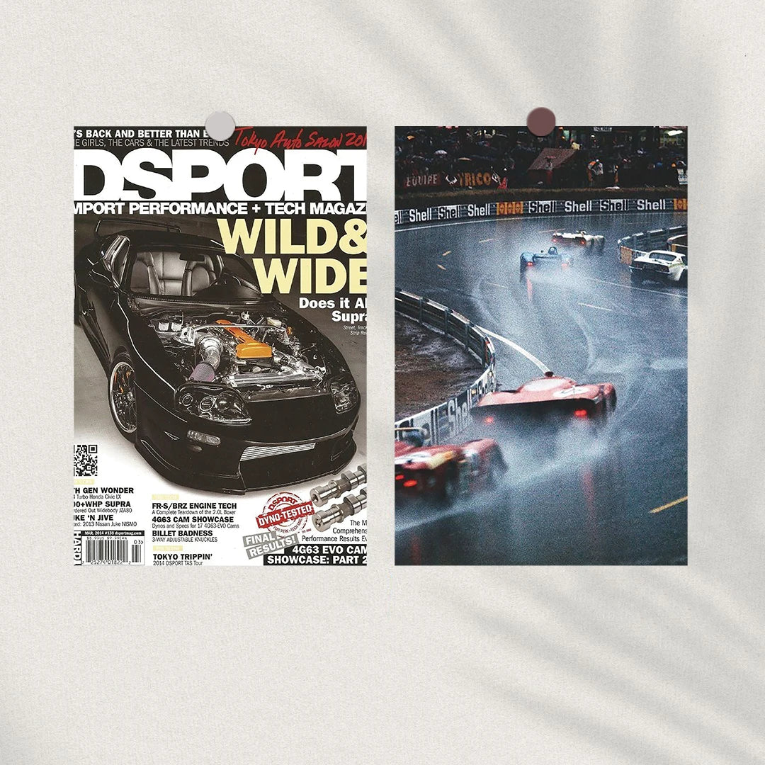 Japanese Racing Car Collage 10PCS