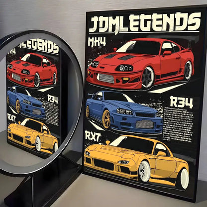 Initial D AE86 Canvas Posters