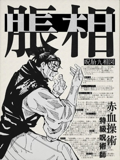 Retro Jujutsu Kaisen Poster