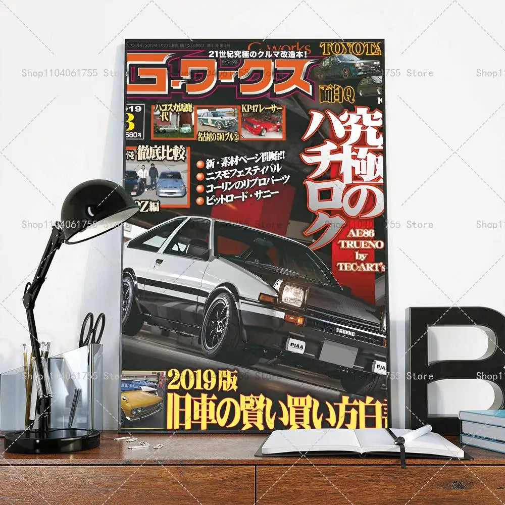 Vintage Japanese Racing Car Posters