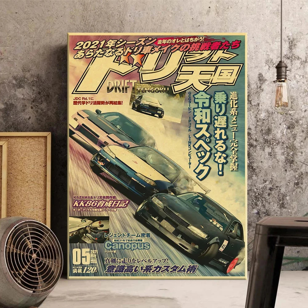 JDM Vintage Car Posters