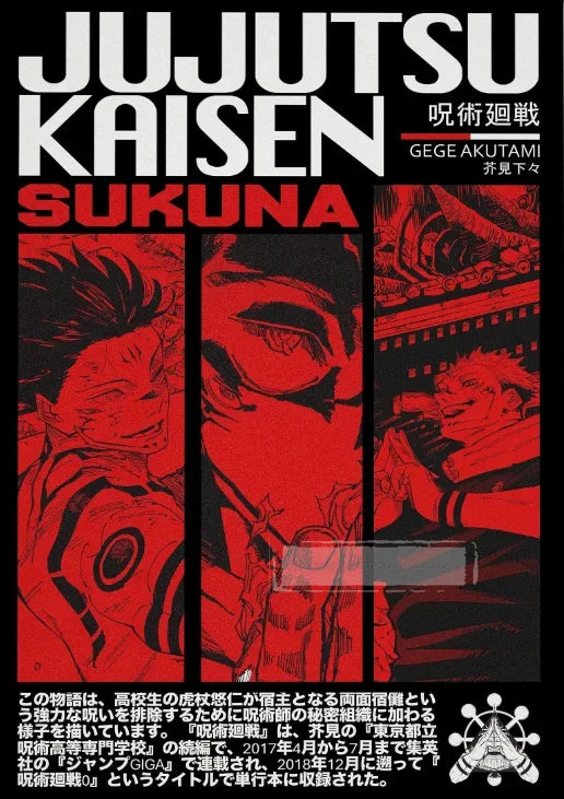 Retro Jujutsu Kaisen Posters