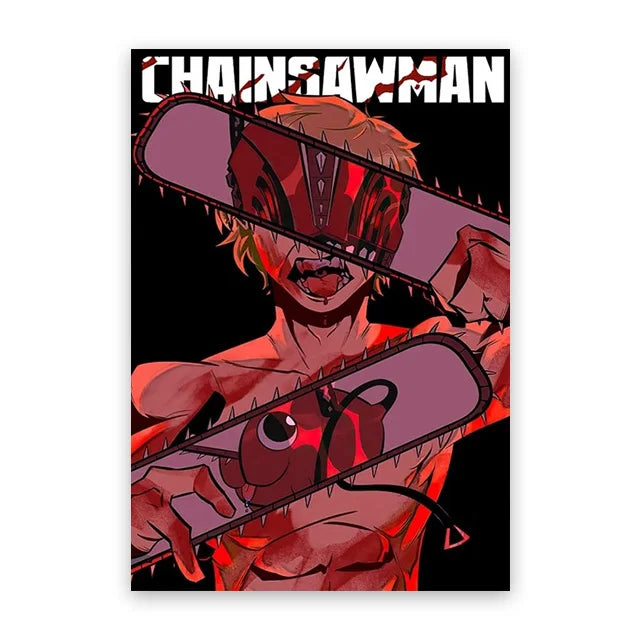 Chainsaw Man Street Art Posters