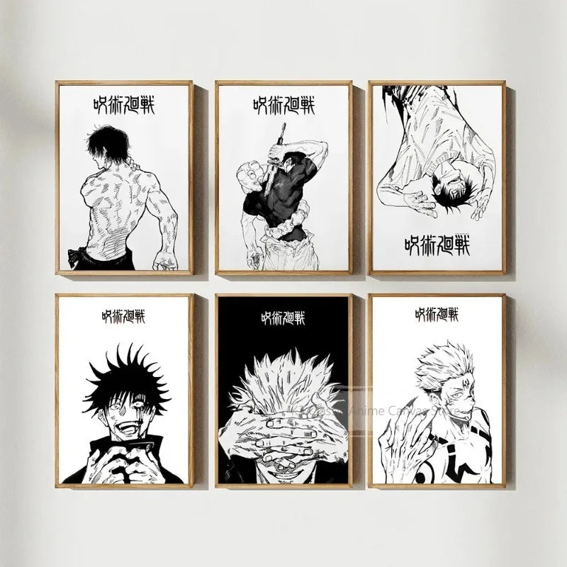 Retro Jujutsu Kaisen Posters