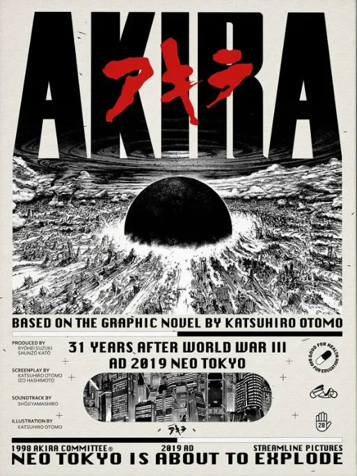 Akira Japanese Anime Poster Movie Poster