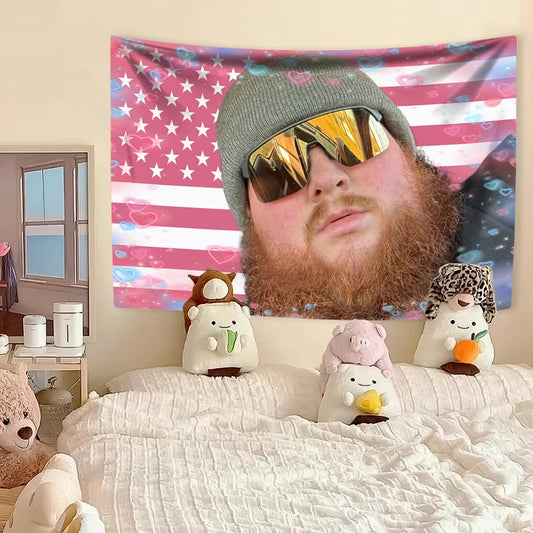 Caseoh X USA Tapestry Wall Decor