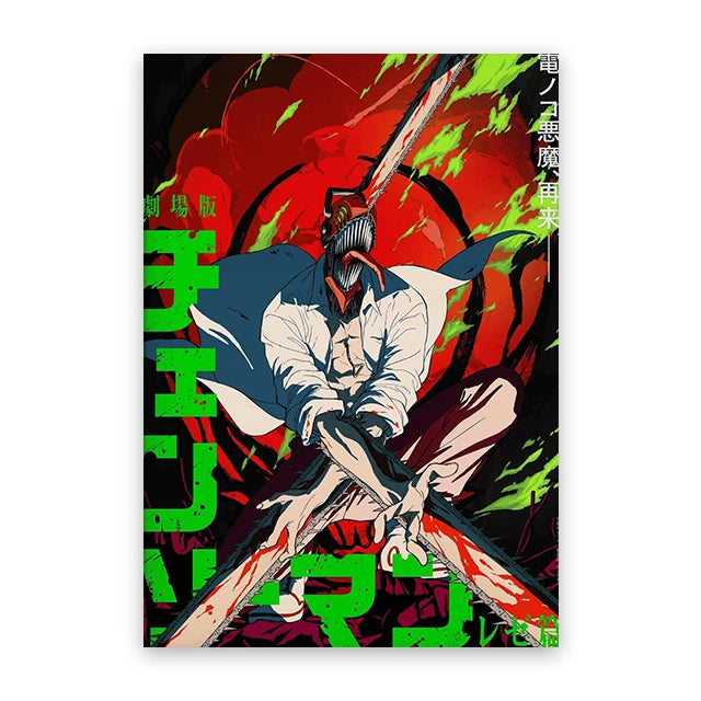 Chainsaw Man Street Art Posters