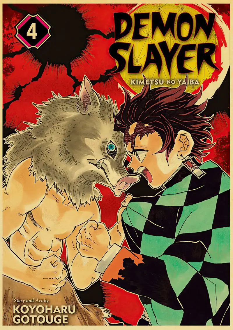 Demon Slayer Retro Posters
