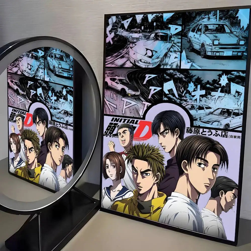 80s Initial D AE86 Posters