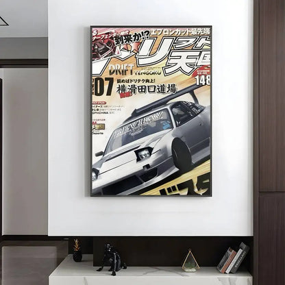 Vintage Japanese Racing Magazine Posters