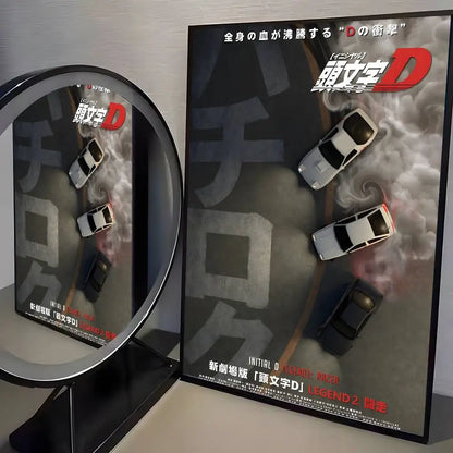 Initial D AE86 Canvas Posters