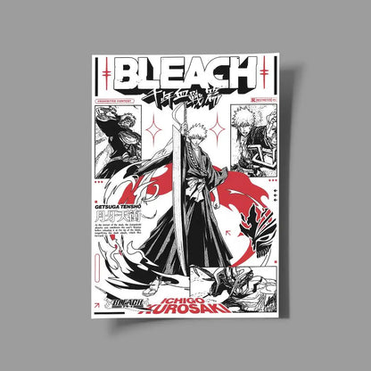 Bleach Anime Wall Sticker Waterproof Paper Art Print