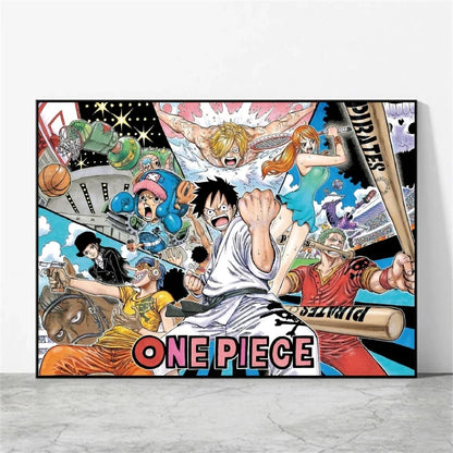 One Piece Luffy Poster Home Decor