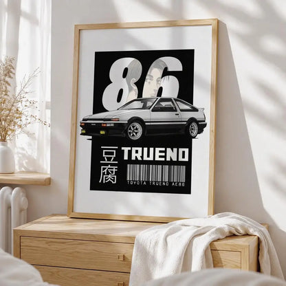 Retro AE86 Racing Posters