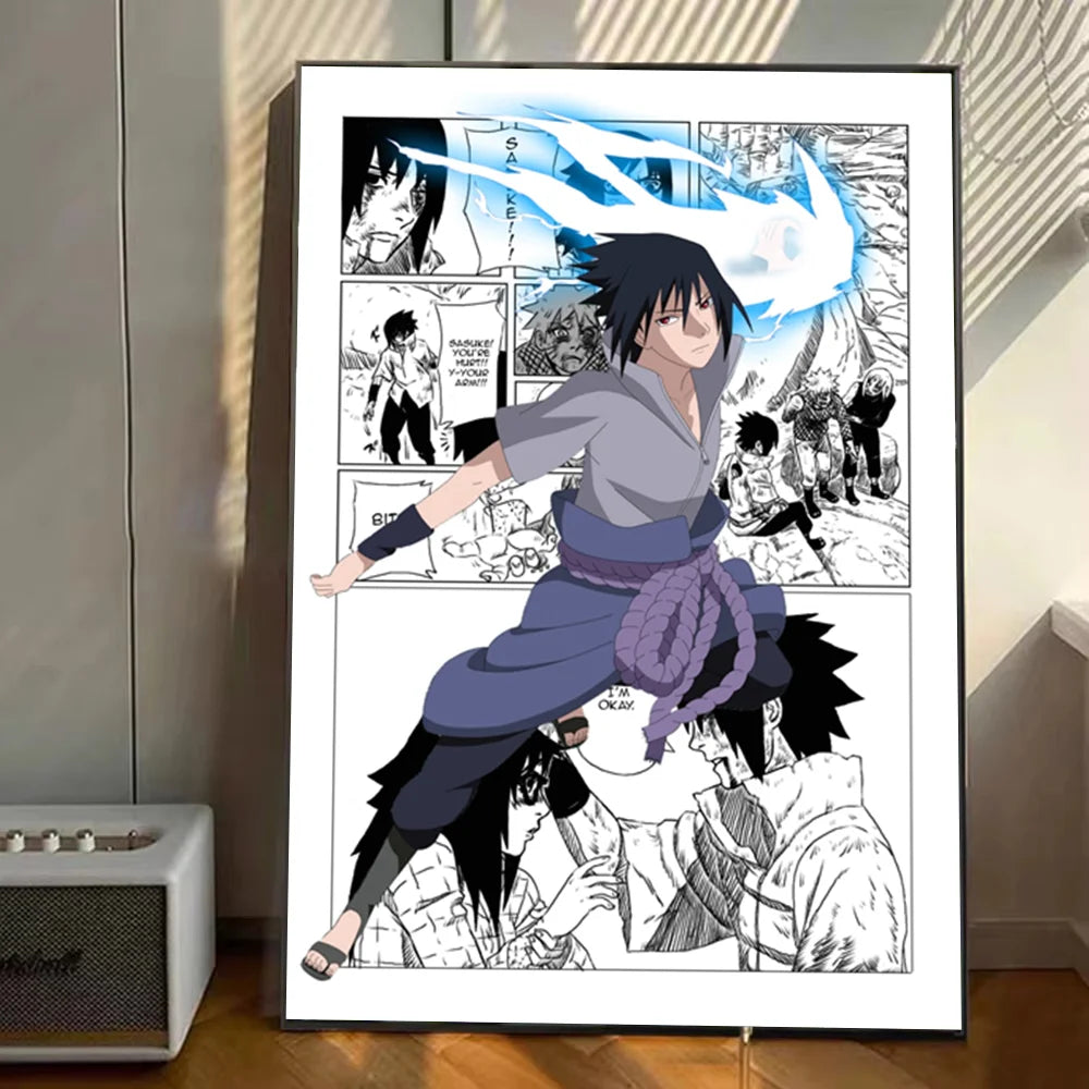 Japanese Naruto Anime Poster Stickers Art Wall