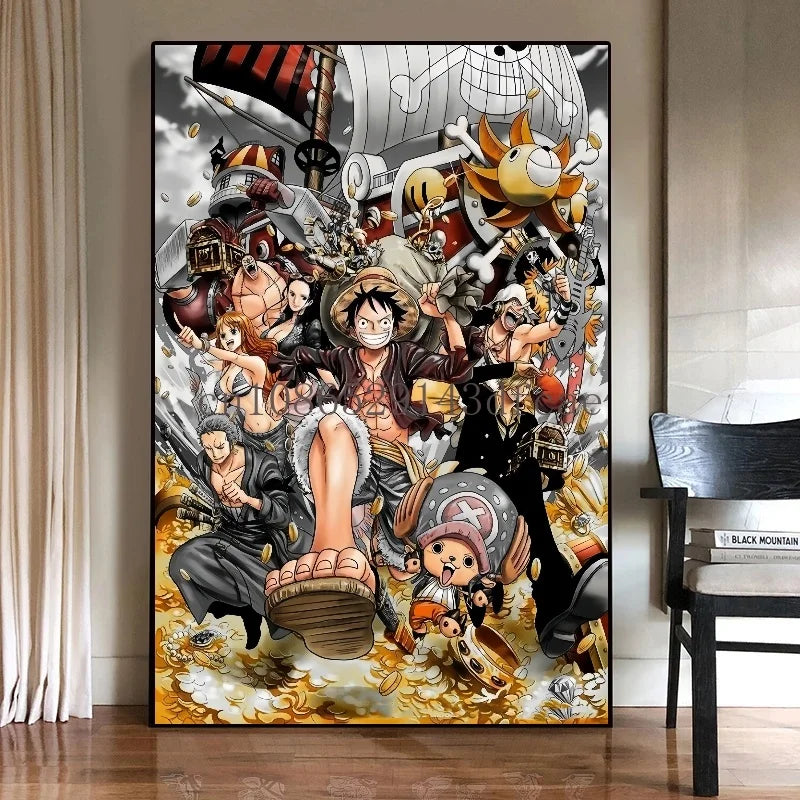 One Piece Luffy Canvas Posters