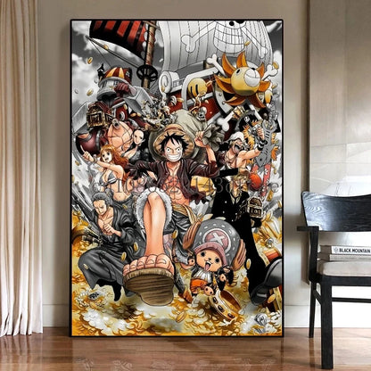 One Piece Luffy Canvas Posters