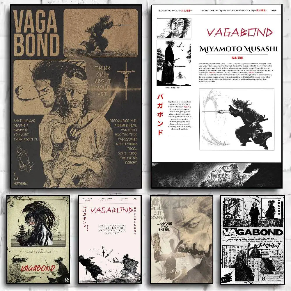 Vagabond Manga Art Posters