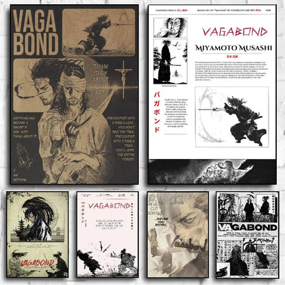 Vagabond Manga Art Posters
