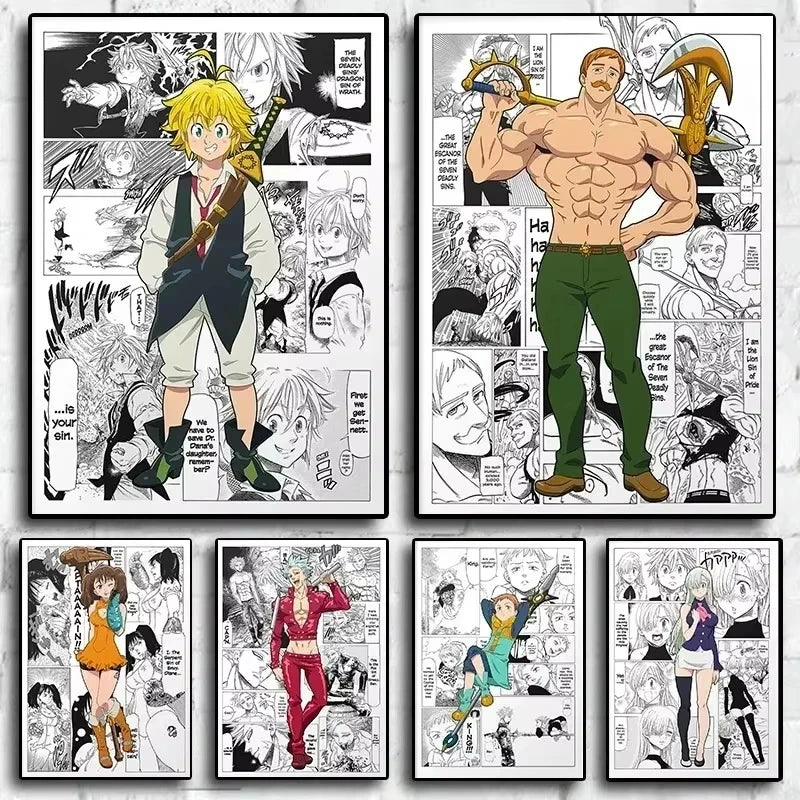 Seven Deadly Sins Posters - Anime Wall Art