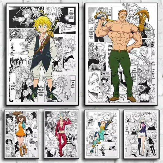 Seven Deadly Sins Posters - Anime Wall Art