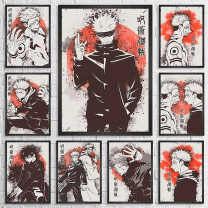 Retro Jujutsu Kaisen Poster