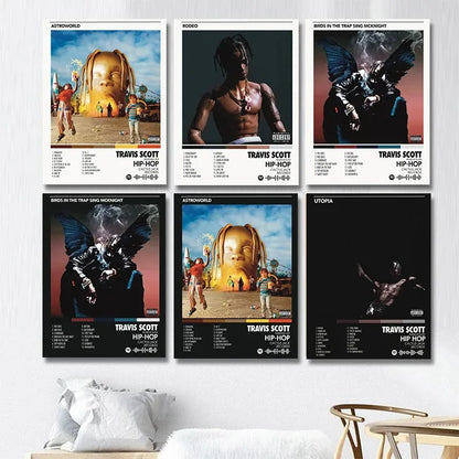 Travis Scott Album Poster - Rap Music Wall Art