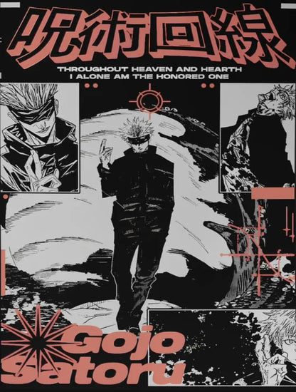 Retro Jujutsu Kaisen Poster