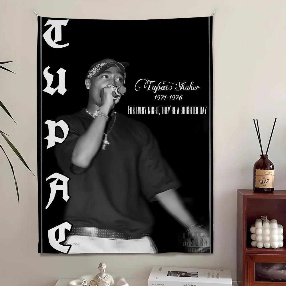 Tupac Wall Tapestry 2Pac Rap Icon