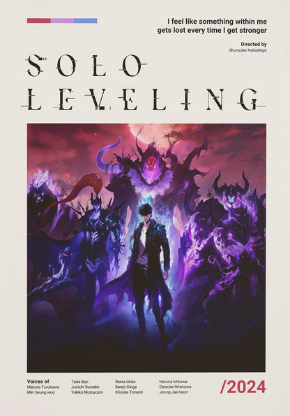 Minimalist Anime Card Poster