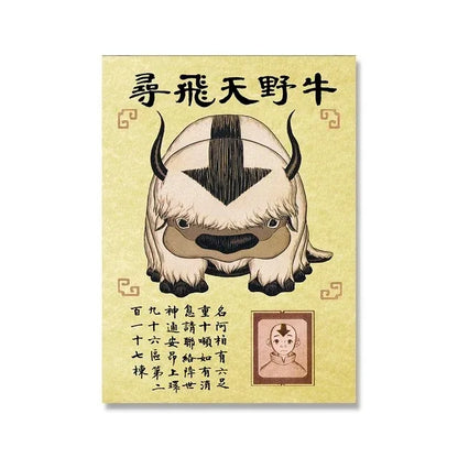 Retro Avatar The Last Airbender Poster