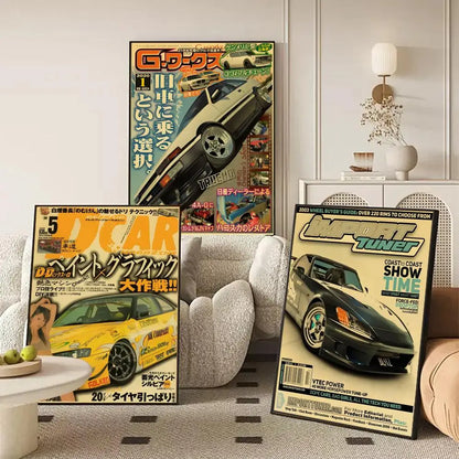 Retro Japanese Car Posters