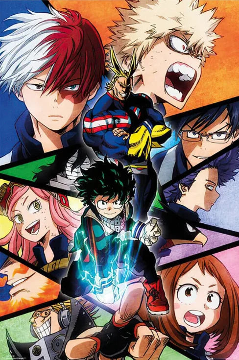 My Hero Academia Anime Retro Posters Room Decor