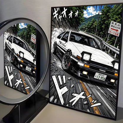 80s Initial D AE86 Posters