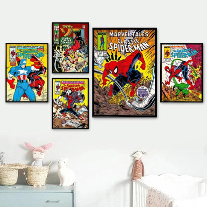 Marvel The Avengers Comic Spiderman Posters