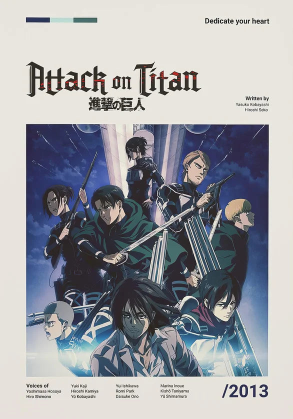 Minimalist Anime Card Poster