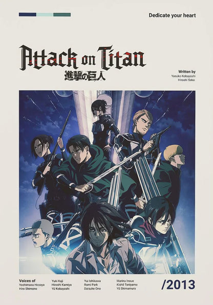 Minimalist Anime Card Poster