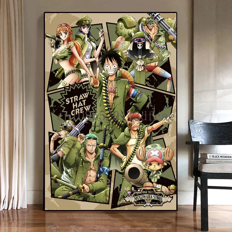One Piece Luffy Canvas Posters