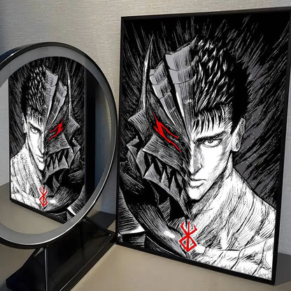 Anime Berserk Poster Japanese Manga Wall Art v3